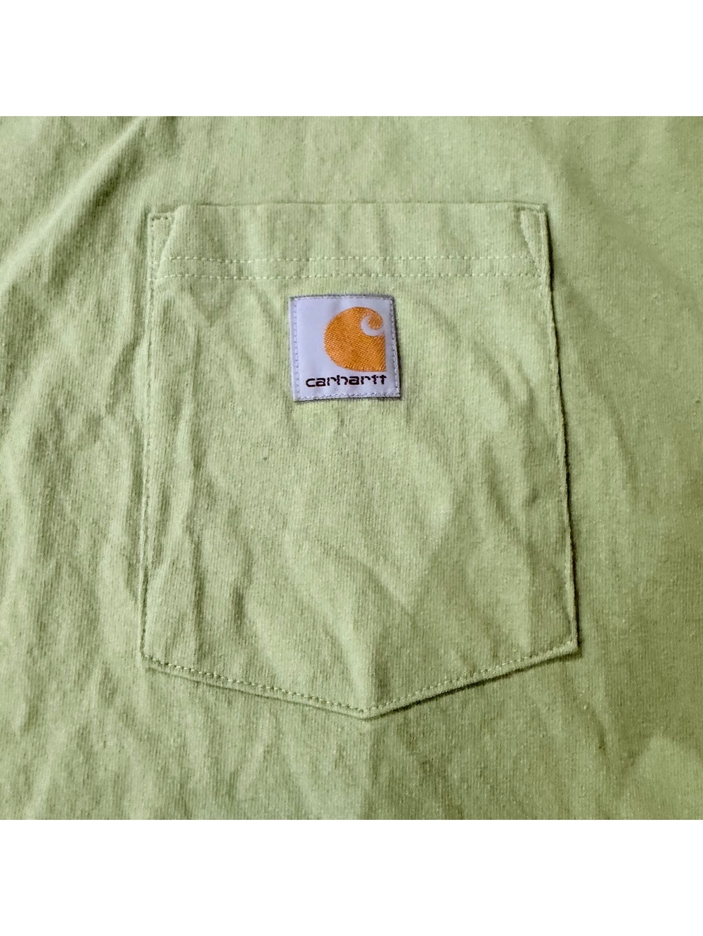 Carhartt Men’s 2XL Loose Fit Pocket T-Shirt Light Green Short Sleeve Workwear